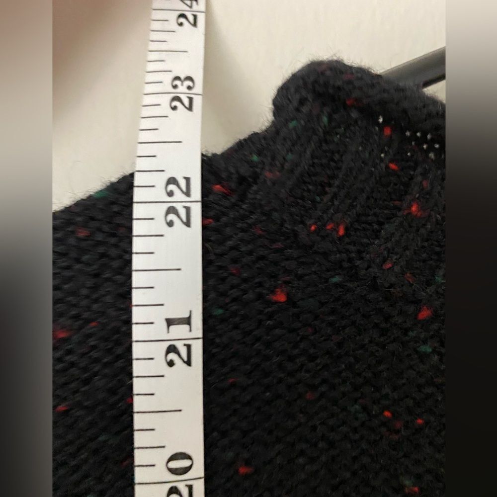 Christopher & Banks Women's S Black Santa Christmas Pullover Sweater - Picture 2 of 10